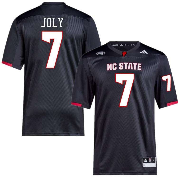 NC State Wolfpack #7 Justin Joly College Football Jerseys Stitched-Black